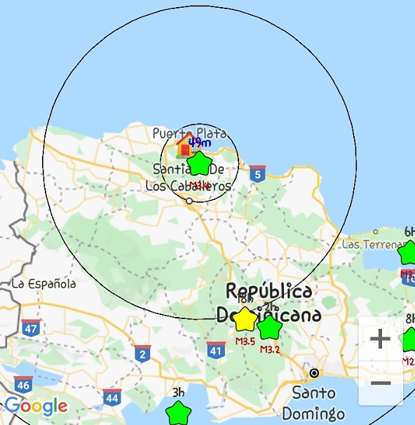 ¡Ay Mamá… La Tierra tembló!  Se registra un sismo 3.4 grados en localidad Tubagua de Puerto Plata
