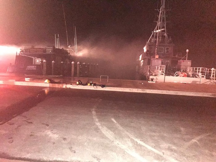 Se incendia barco pesquero de Puerto Plata confiscado en Bahamas, condenan a sus tripulantes en corte de Nassau