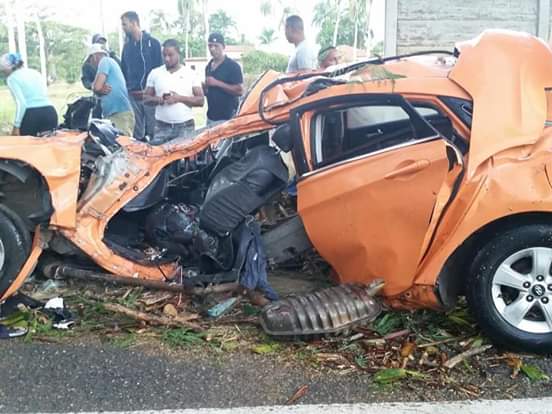 ¡Que Tragedia! Mueren 2 personas en accidente de tránsito ocurrido en carretera Sosúa-Cabarete