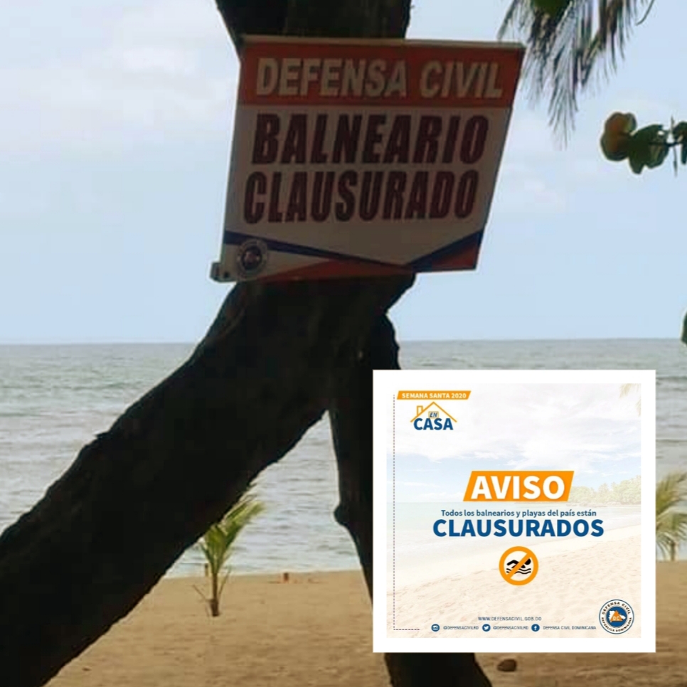 Clausuran todos los balnearios de ríos y playas de Puerto Plata mediante el operativo “Semana Santa en Casa”