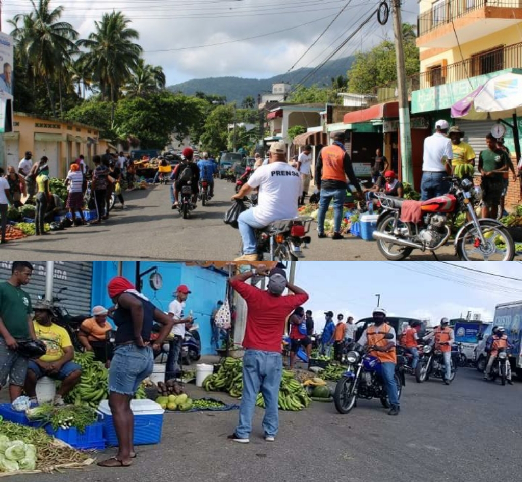 Ante prolongado cierre Mercado Público de Puerto Plata mercaderes venden productos en calles adyacentes