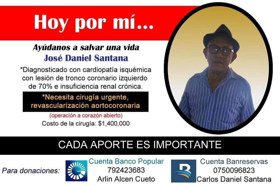 Piden ayuda caritativa para realizar operación de corazón abierto a un ciudadano puertoplateño