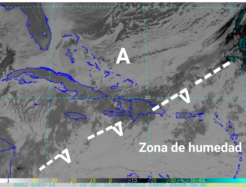 Frente Frío sobre RD seguirá causando lluvias en Puerto Plata, emiten alertas meteorológicas