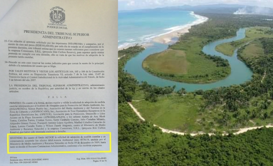 Suspenden licencia ambiental a proyecto inmobiliario turístico Boca de Yásica en Cabarete