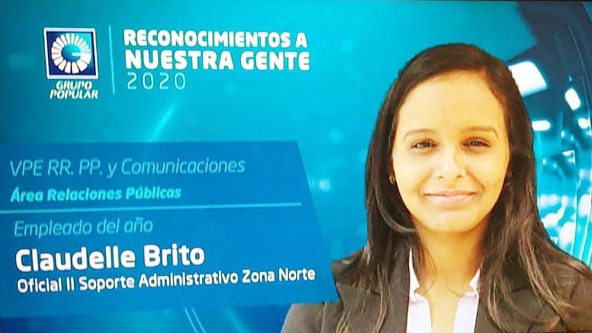 Joven puertoplateña es escogida trabajadora del año en importante firma bancaria nacional