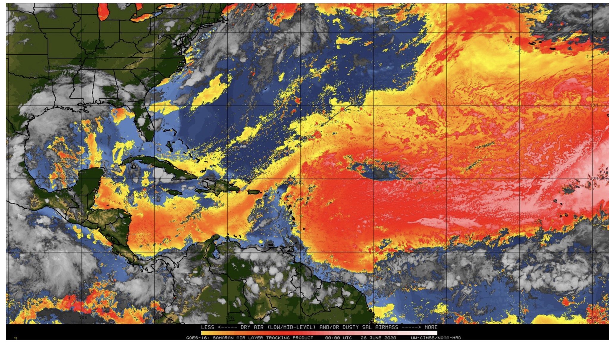 Nueva nube polvo del Sahara llegará a RD durante este fin de semana e incrementará el calor