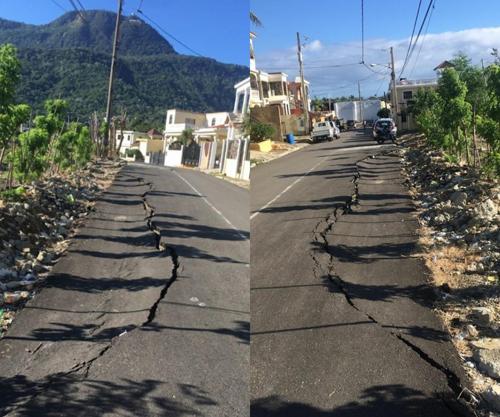 Afirman es de mala calidad asfalto aplicado con fines políticos en vías de Puerto Plata, nuevo pavimento presenta grietas