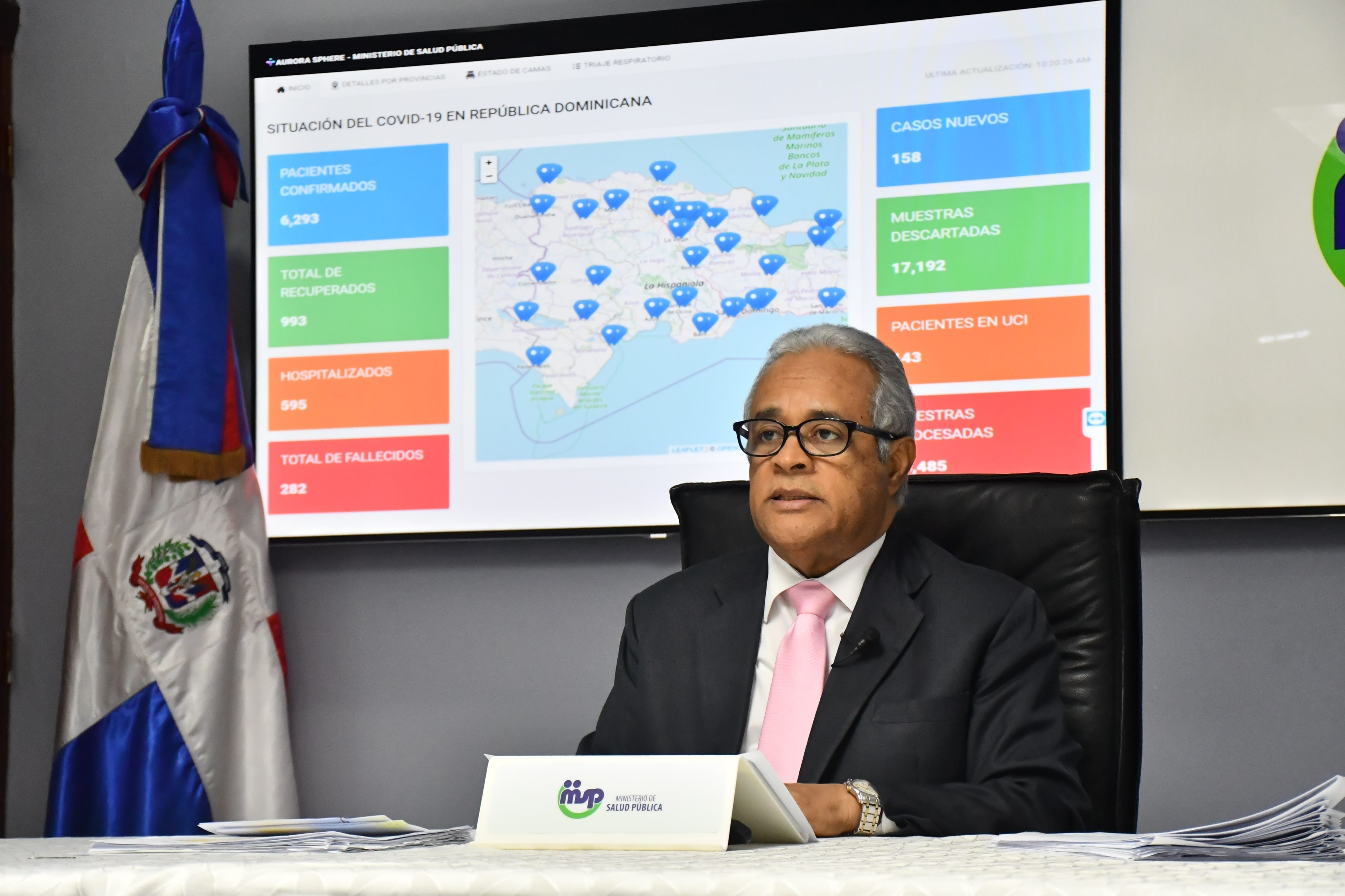 Salud Pública reveló que en Puerto Plata se registraron 11 nuevos casos de afectados con virus COVID-19
