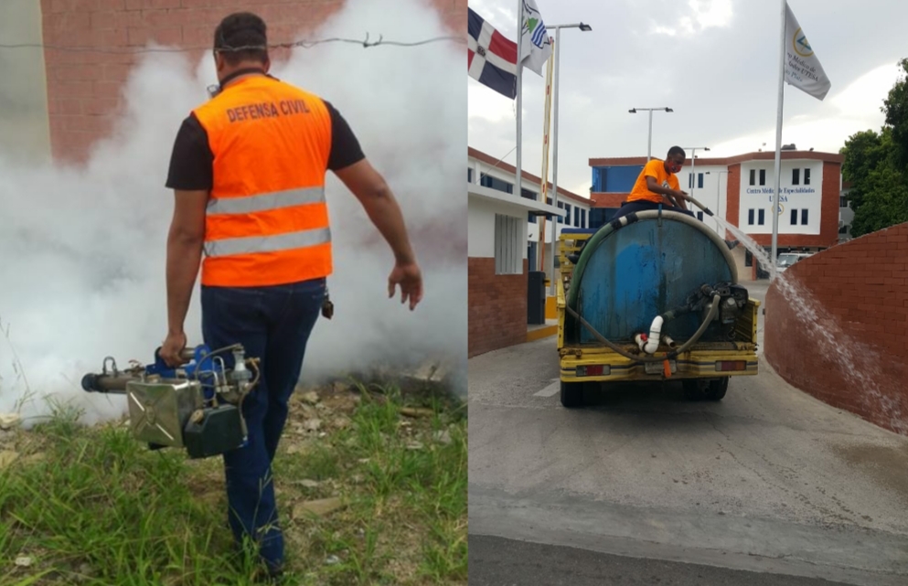 Defensa Civil de Puerto Plata continúa desarrollando amplias jornadas de desinfección y fumigación para prevenir enfermedades