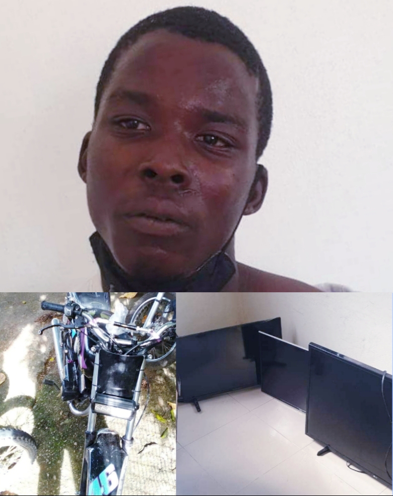 Apresan nacional haitiano en Sosúa por el robo de tres televisores y una motocicleta