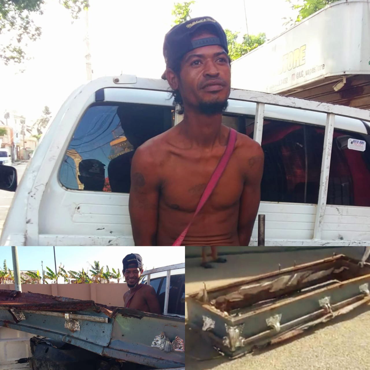 Apresan “pipero” robó féretro en cementerio de Puerto Plata para venderlo en una metalera 