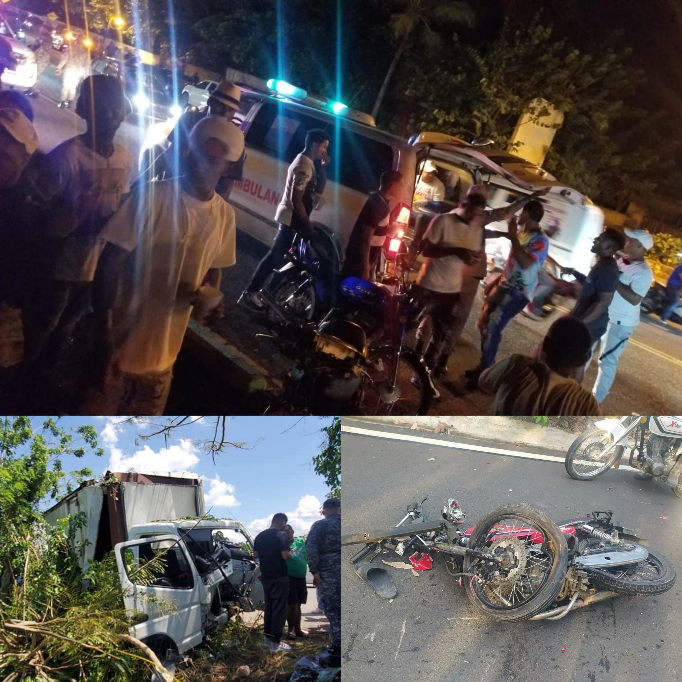 Varias personas lesionadas en Puerto Plata por accidentes ocurridos durante el fin de semana
