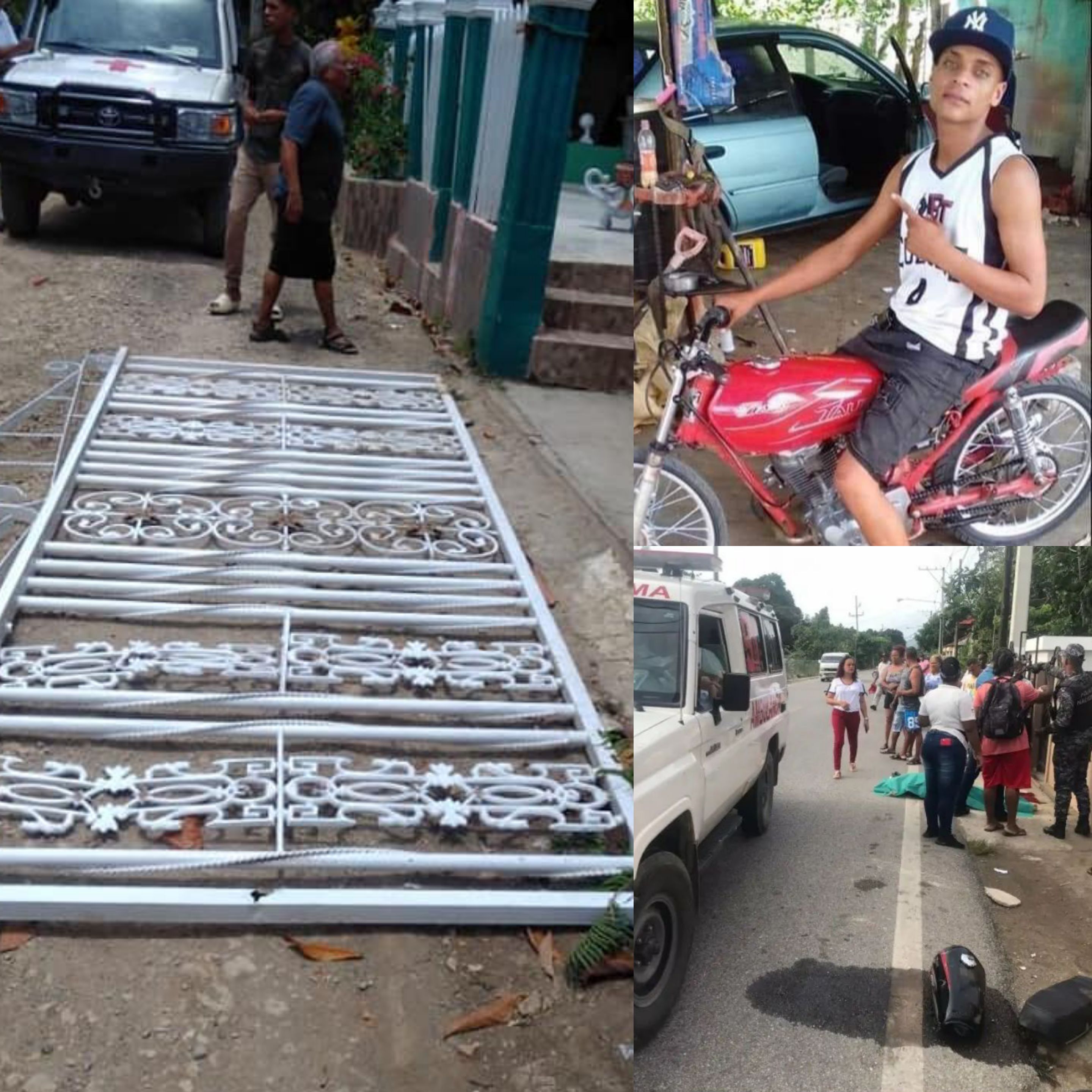 ¡Trágica! Muere niña aplastada por un portal de hierro en Altamira, fallecen 2 jóvenes en accidentes de motos