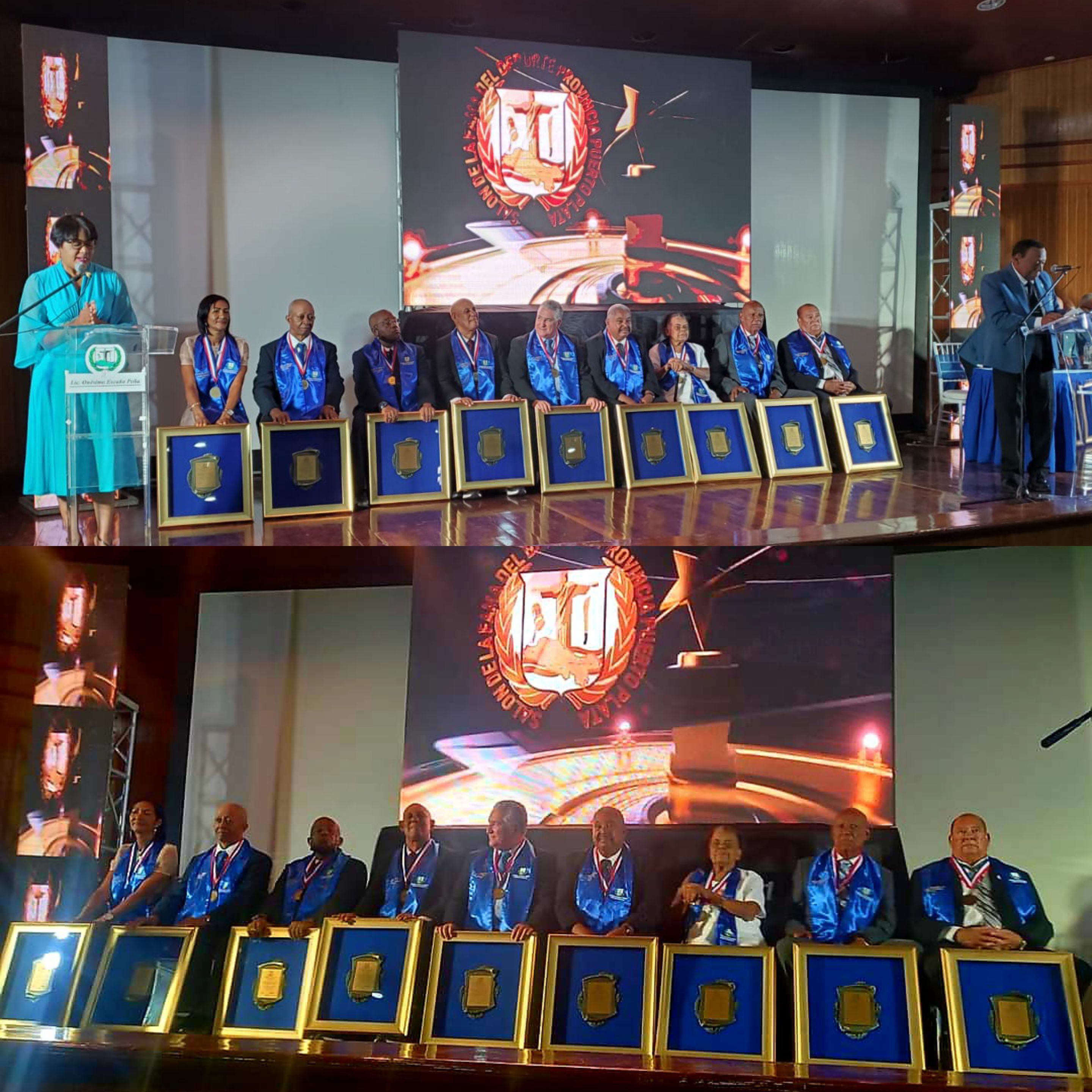 Exaltan 3 propulsores y 6 ex atletas en primer ceremonial del Salón de la Fama del deporte provincia Puerto Plata