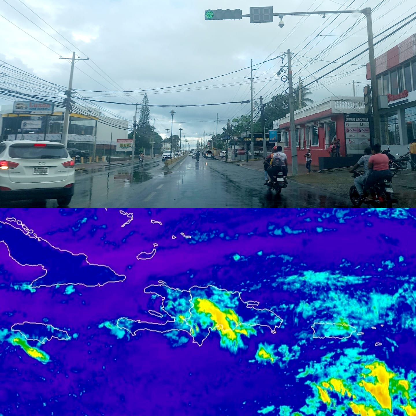 Anuncian lluvias para Puerto Plata durante las próximas horas debido a incidencia de onda tropical y vaguada