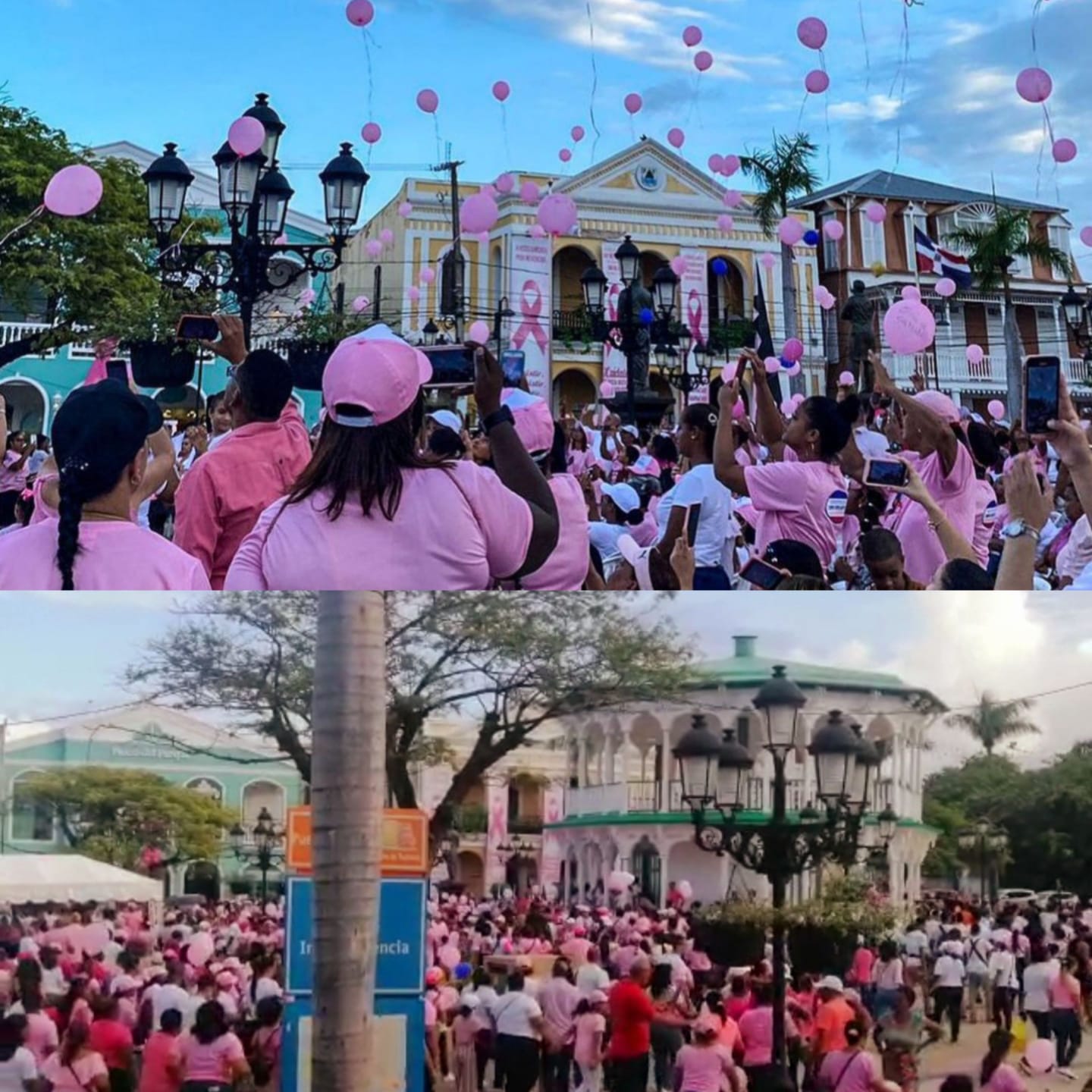 Cientos de puertoplateños participaron en “Caminata Rosada por la Vida” dando apoyo a pacientes del Cáncer