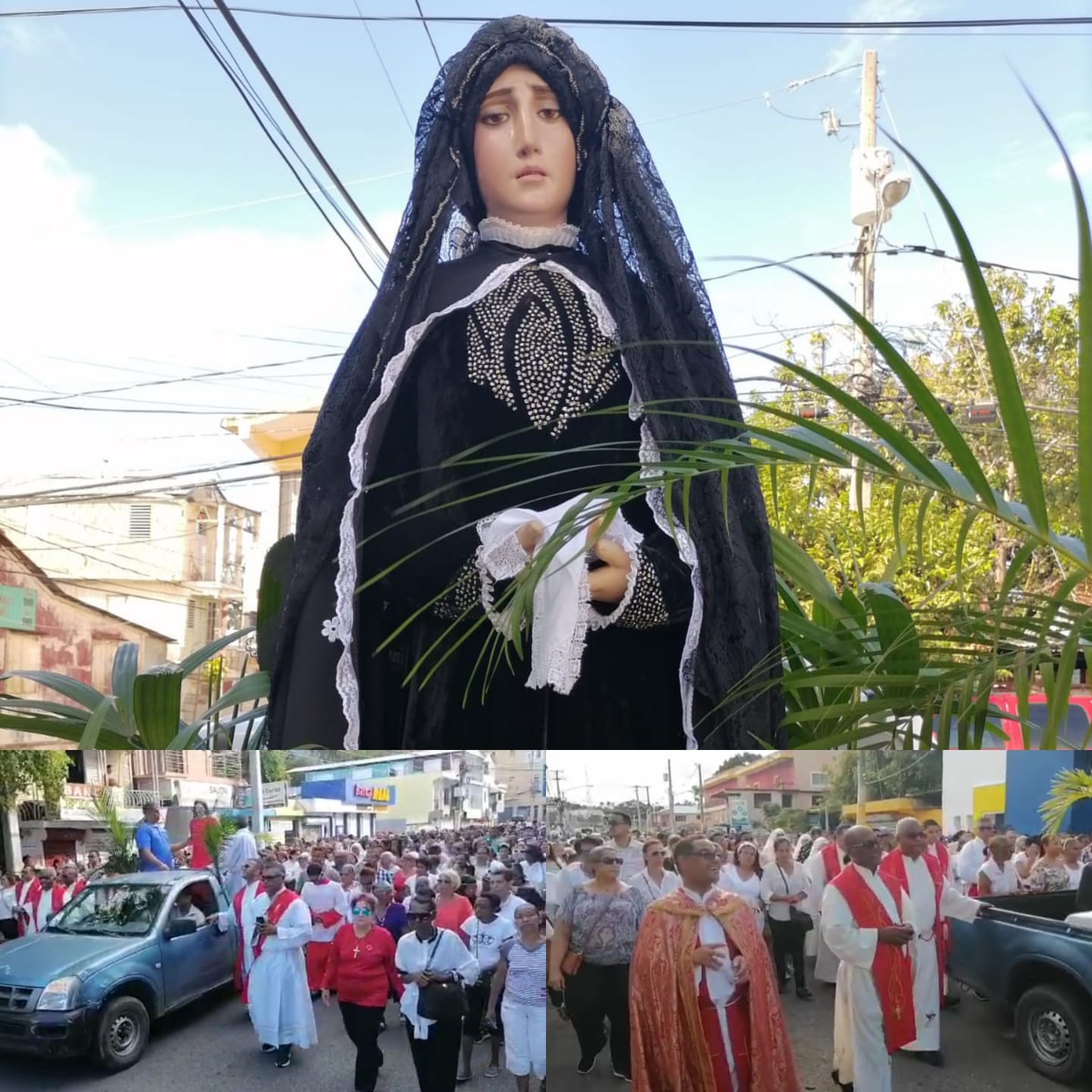 Feligresía católica de Puerto Plata realiza tradicional procesión del Santo Entierro