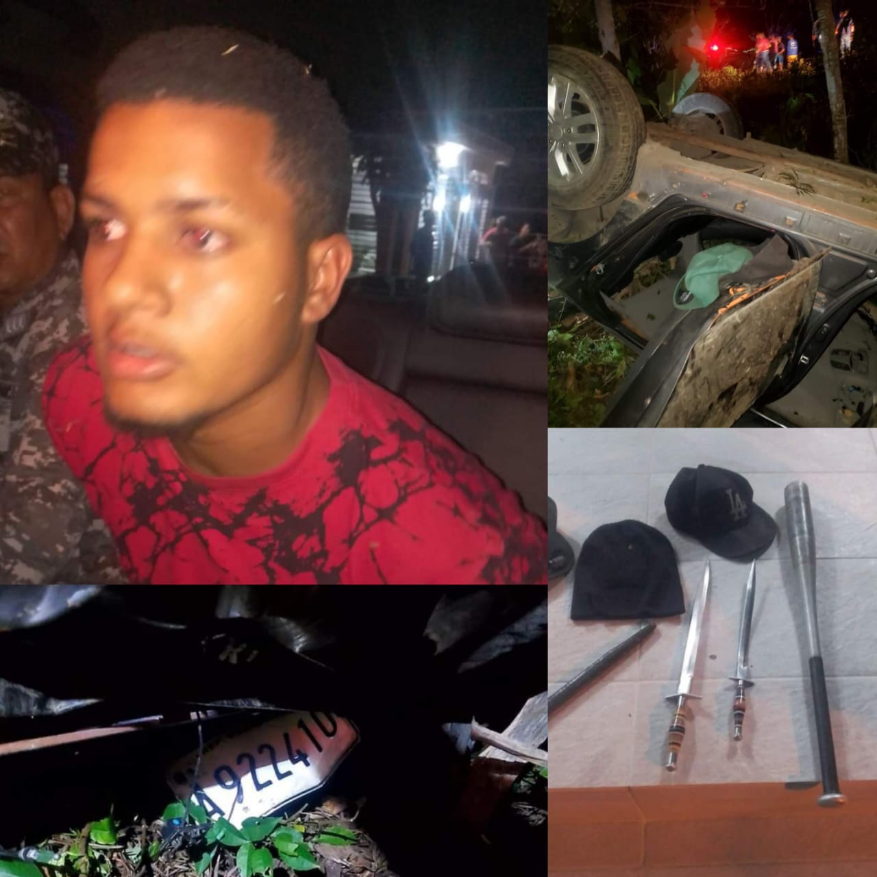 Apresan sujeto que junto a otros cinco delincuentes se accidentaron tras persecución en Los Hidalgos