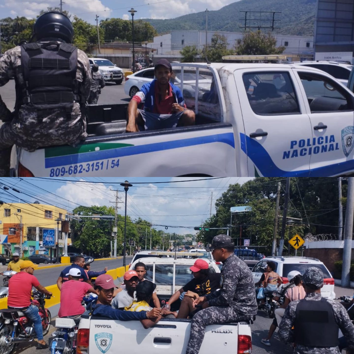 Policía retira limpiavidrios y pedigüeños molestaban conductores en vías de Puerto Plata 