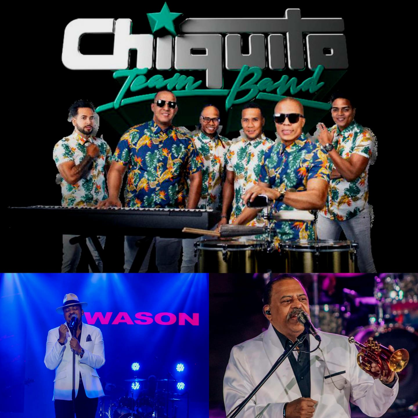Chiquito Team Band, Wason Brazobán y Wilfrido Vargas se presentarán en Fiestas Patronales de Puerto Plata
