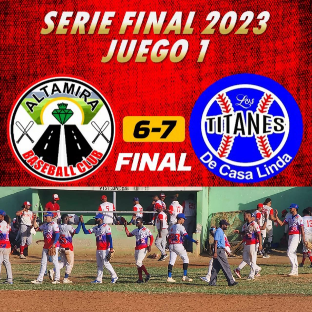 Titanes pican delante al vencer a Altamira en Liga de Béisbol Superior de Puerto Plata