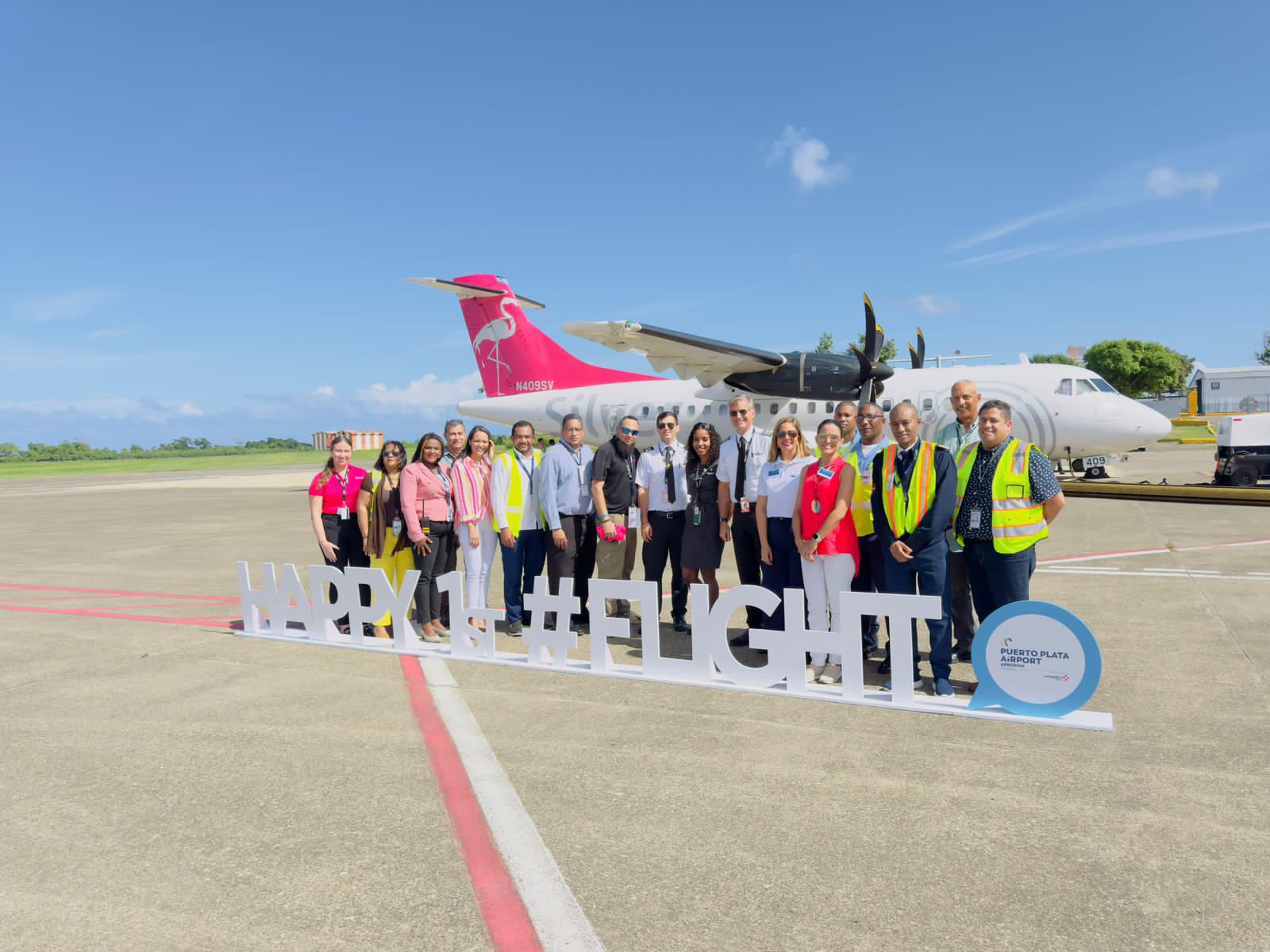  Cámara de Comercio felicita a AERODOM por la materialización del primer vuelo de  Silver Airways, quien inició su nueva ruta San Juan, Puerto Rico – 