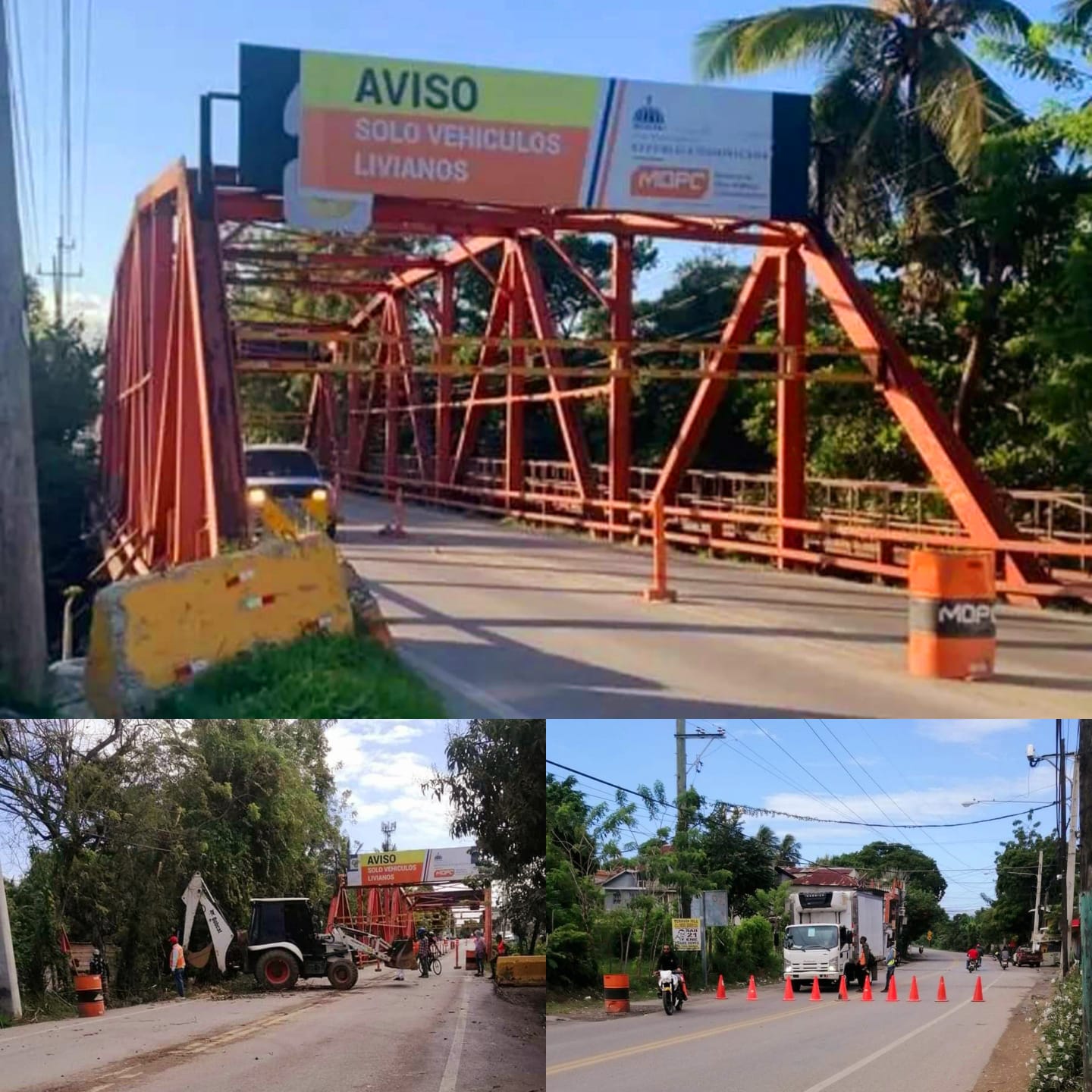 Obras Públicas cerrará este sábado averiado puente de Cangrejo que será desensamblado para construir un nuevo viaducto