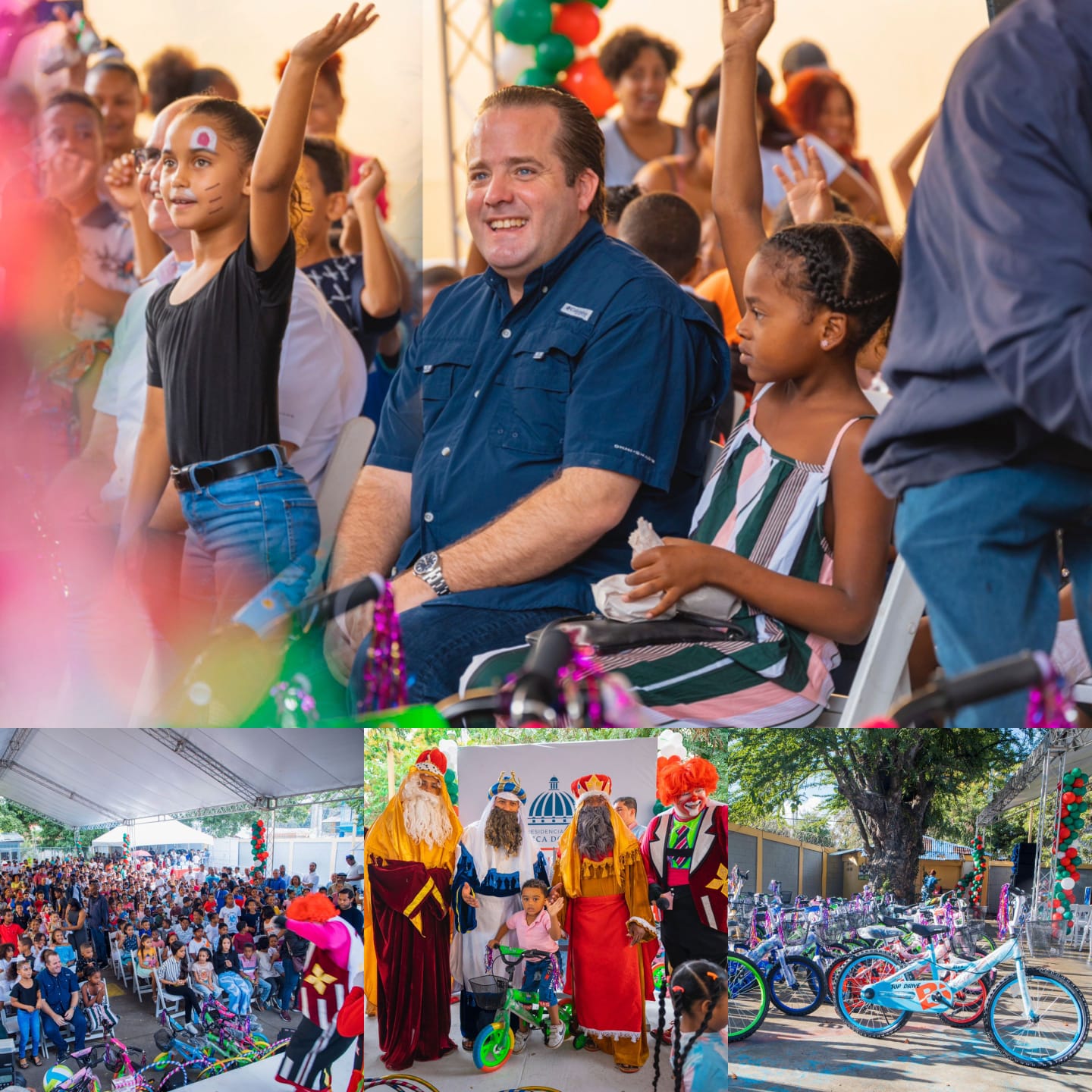 Ministro Paliza entrega juguetes a niños de diversas edades en el municipio de Montellano