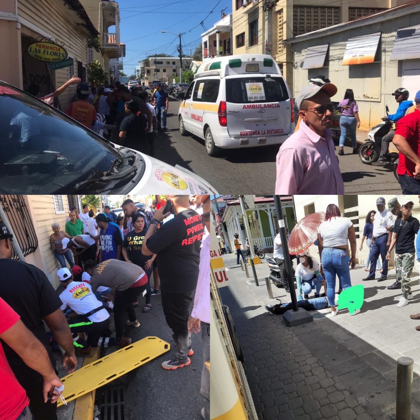 Accidentes dejan cinco heridos incluyendo a un niño de 3 años en vías de Puerto Plata