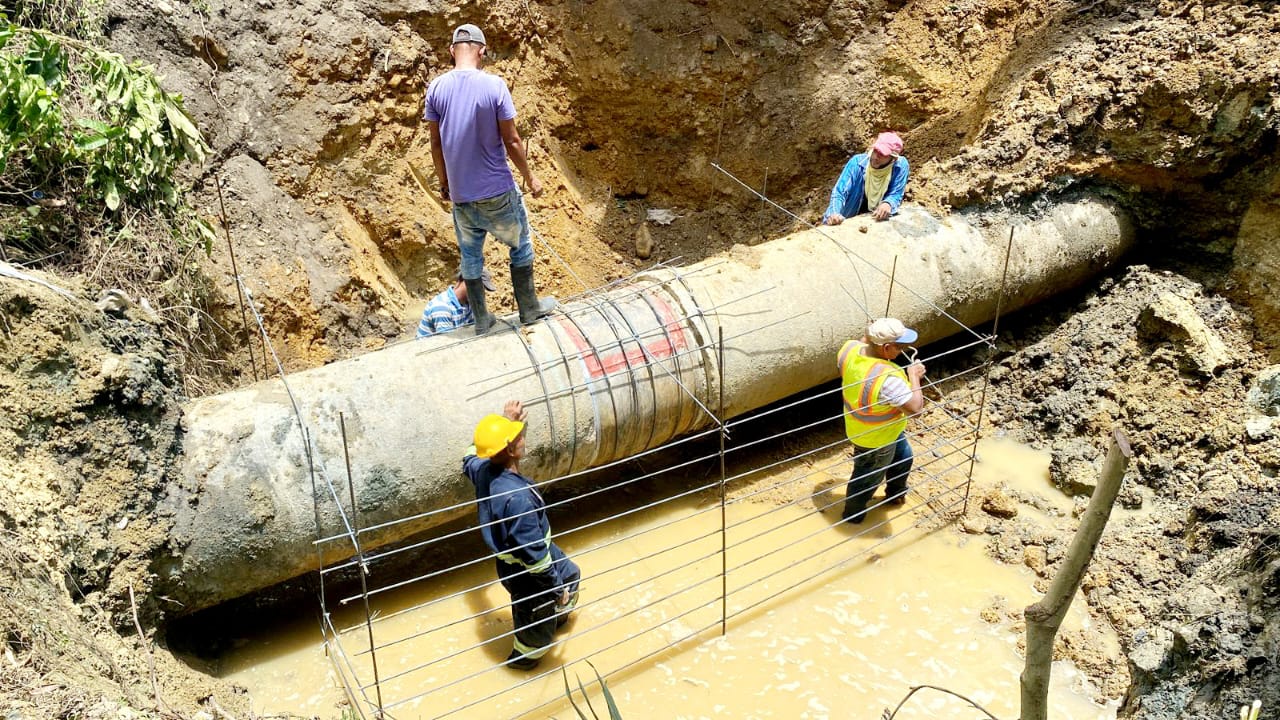 Trabajan arduamente en solución avería mantiene fuera de servicio acueducto de Puerto Plata