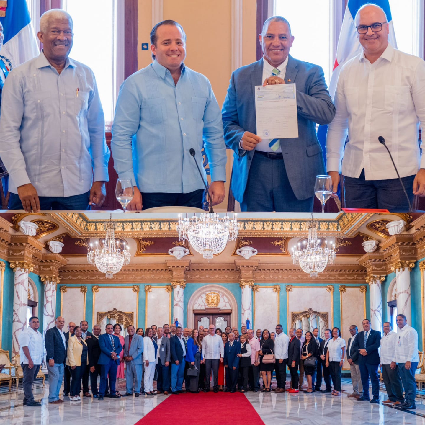 Ministro Paliza recibió en Palacio Nacional amplia delegación de la Comunicación de Puerto Plata