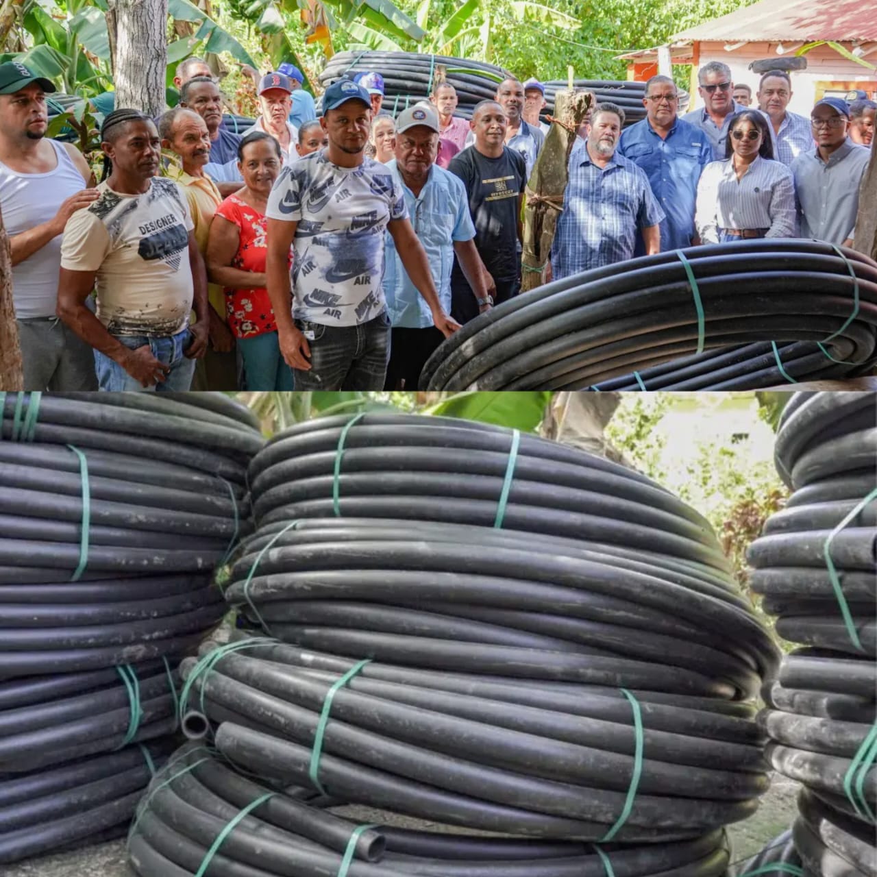 Entidad gubernamental dona tuberías de polietileno a productores ganaderos de Gualete