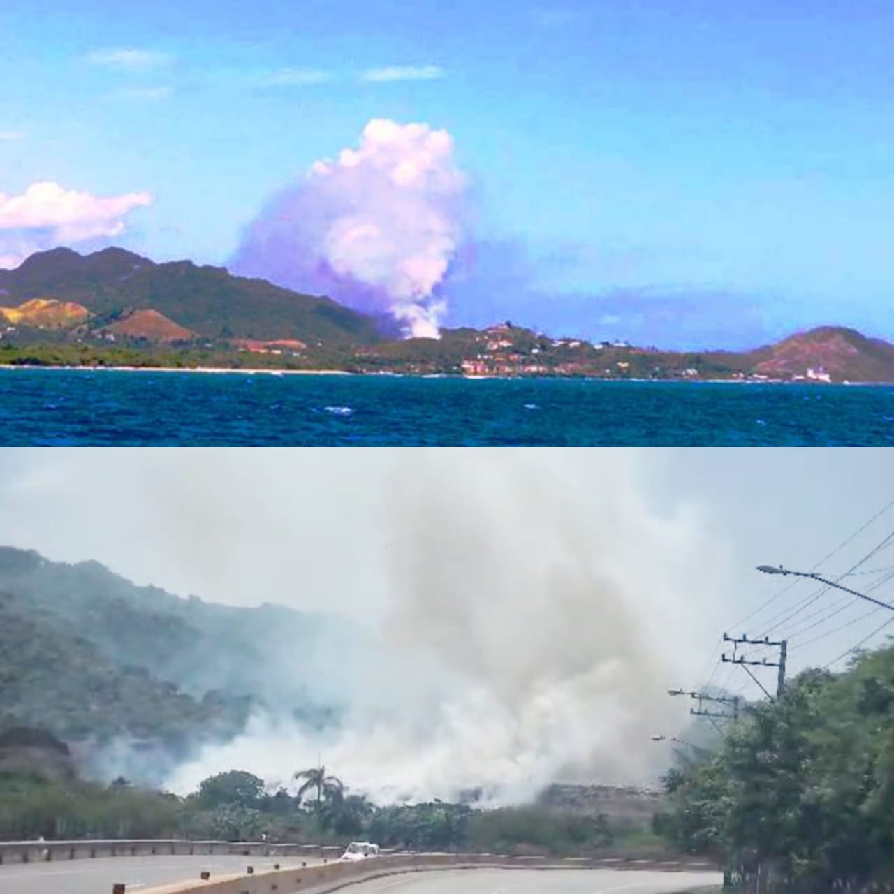 ¡El cuento de nunca acabar! Vertedero de Puerto Plata se incendia otra vez emanando densa humareda