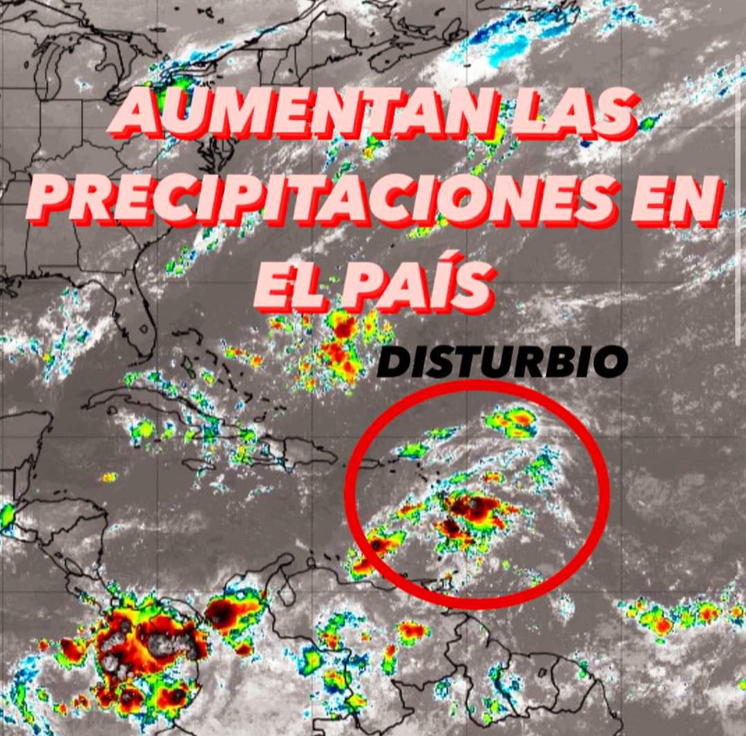 Anuncian posibilidades de lluvias para Puerto Plata y RD debido fenómeno atmosférico en el Caribe