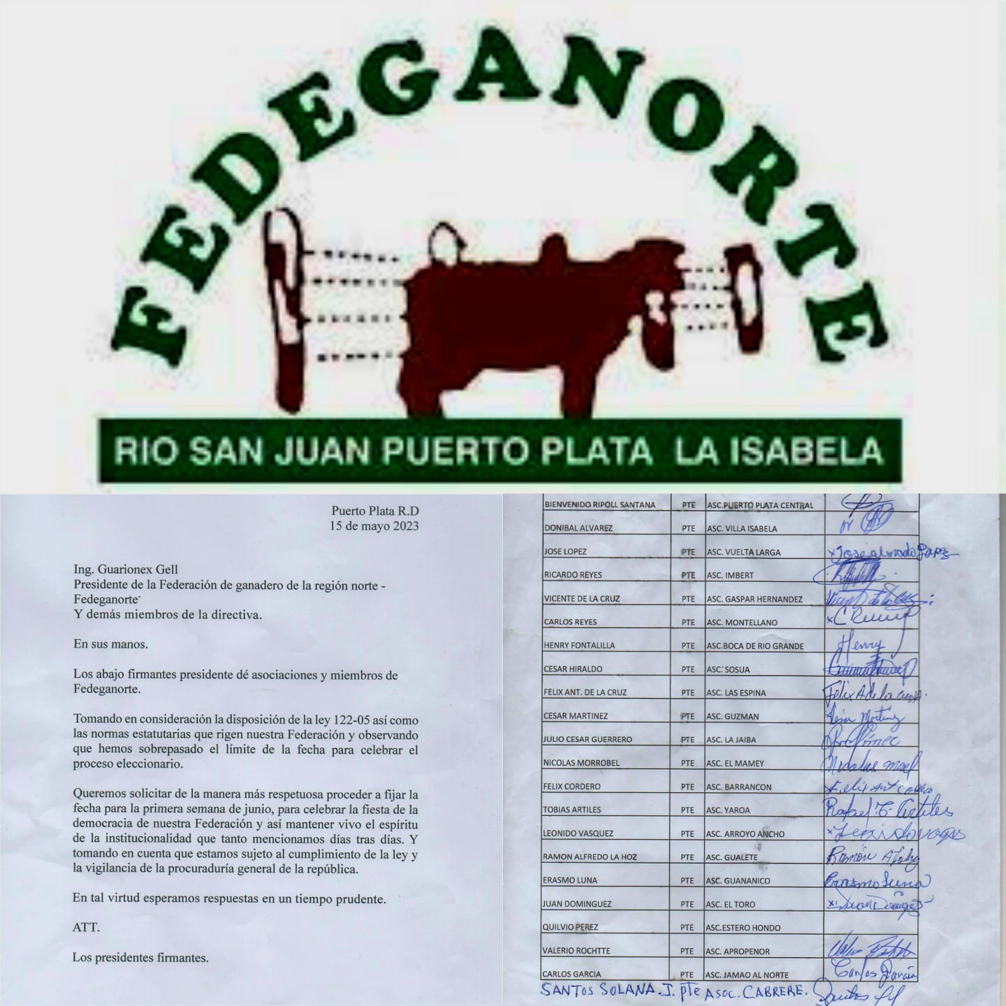 Denuncian presidente de FEDEGANORTE se niega convocar a elecciones internas