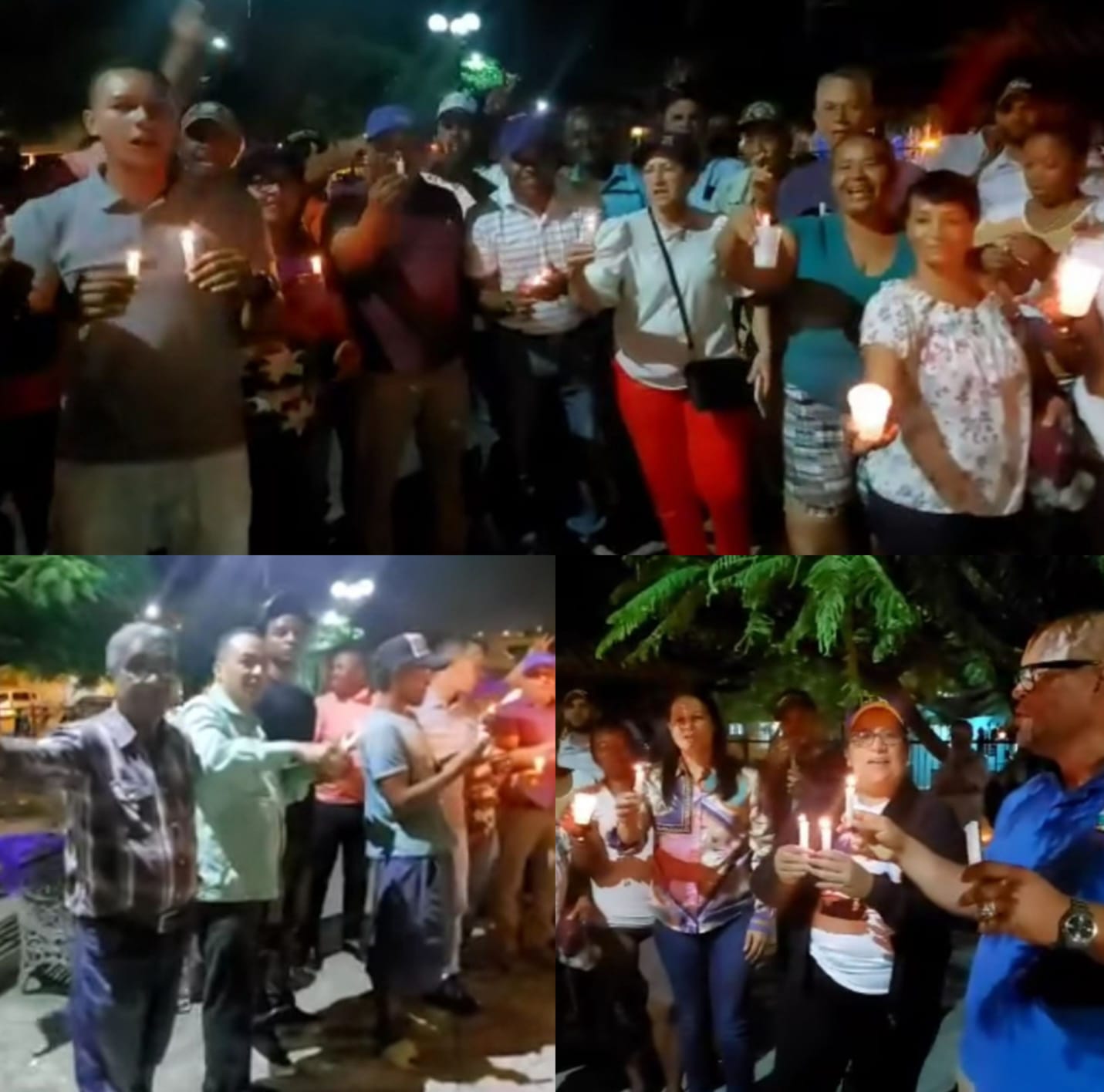 Dirigentes del PLD en Puerto Plata encendieron velas en repudio a Operación Calamar