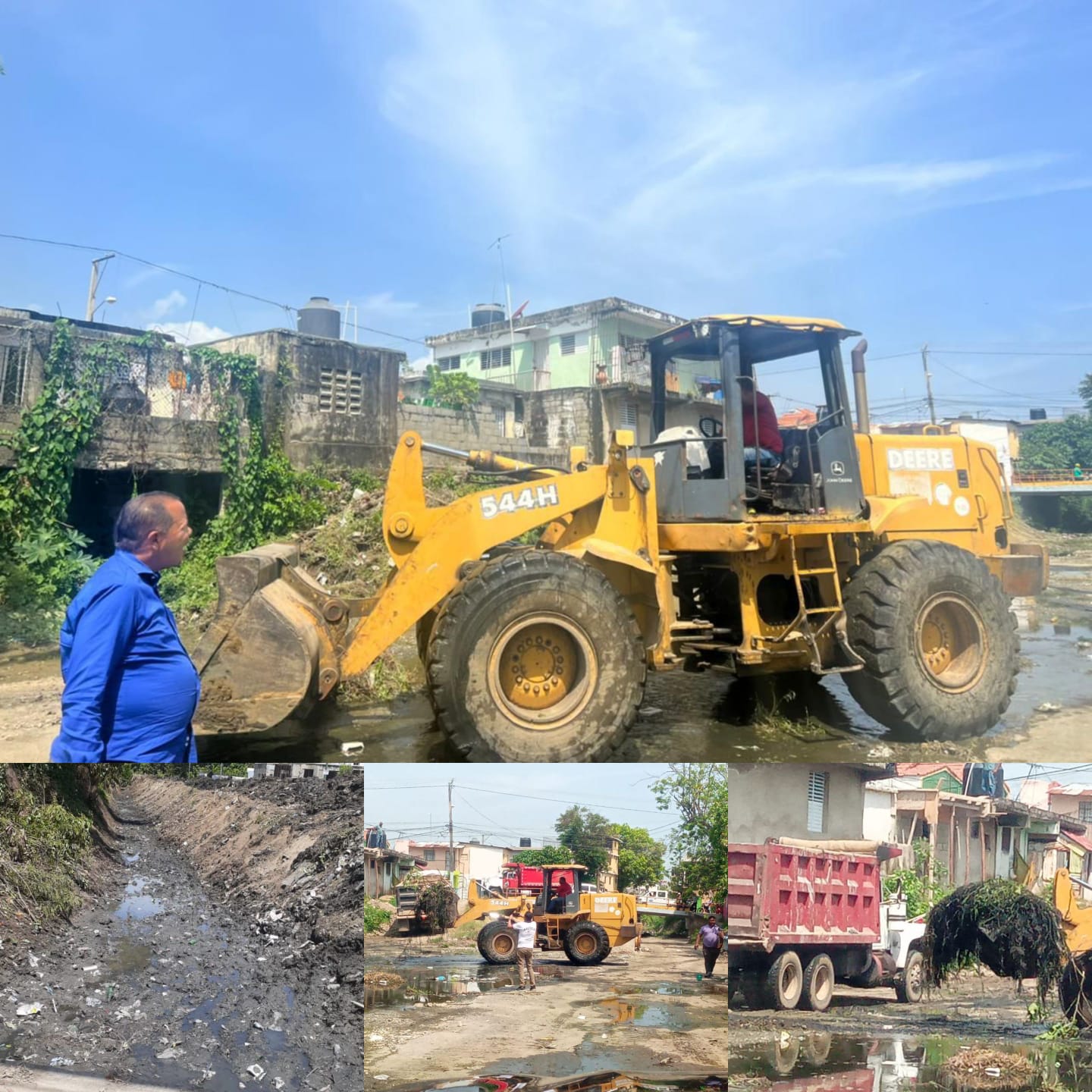 Alcaldía Municipal de San Felipe de Puerto Plata realiza amplio operativo limpieza de cañadas y encaches