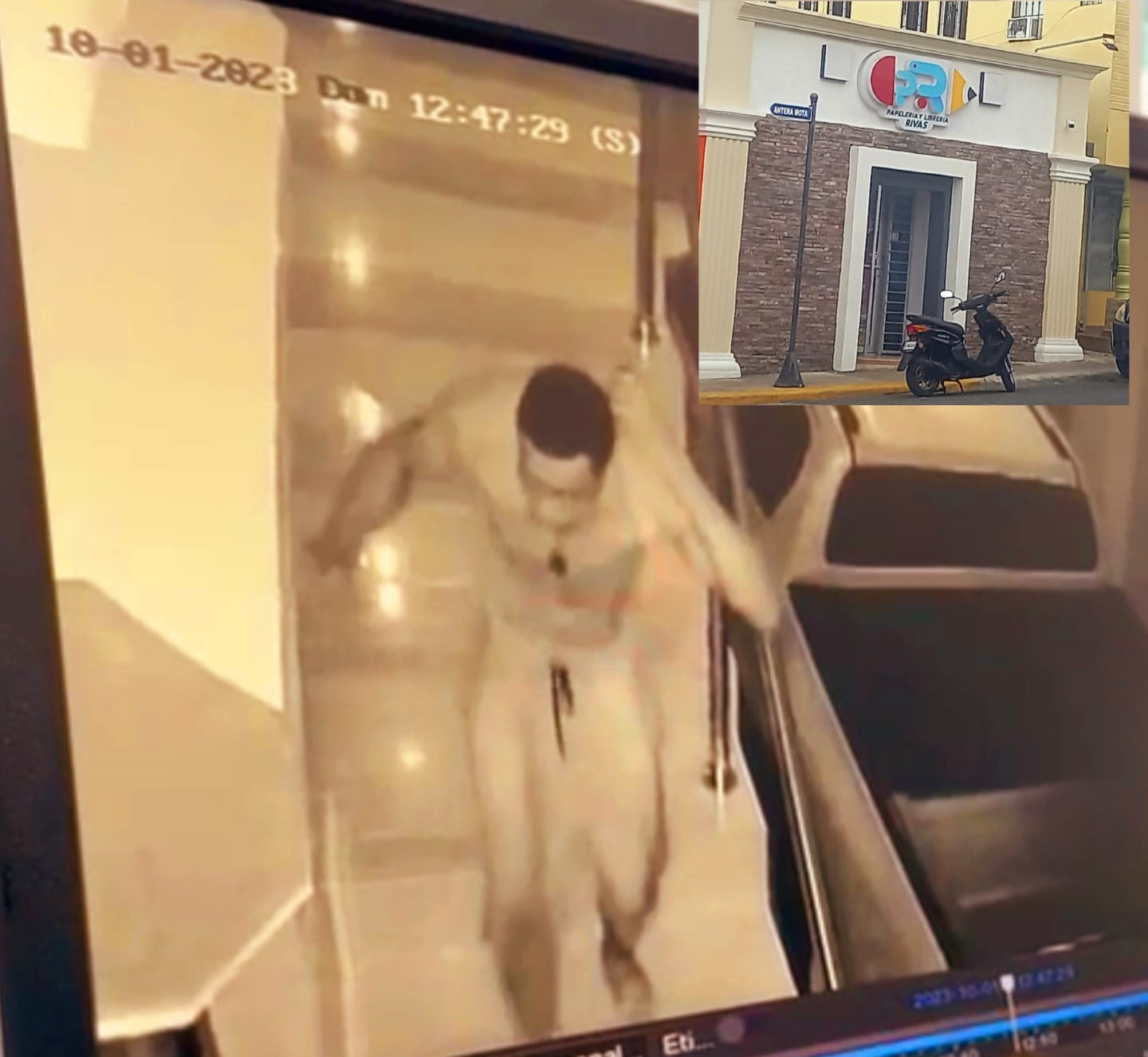 Delincuente perpetró robo espectacular en librería de Puerto Plata