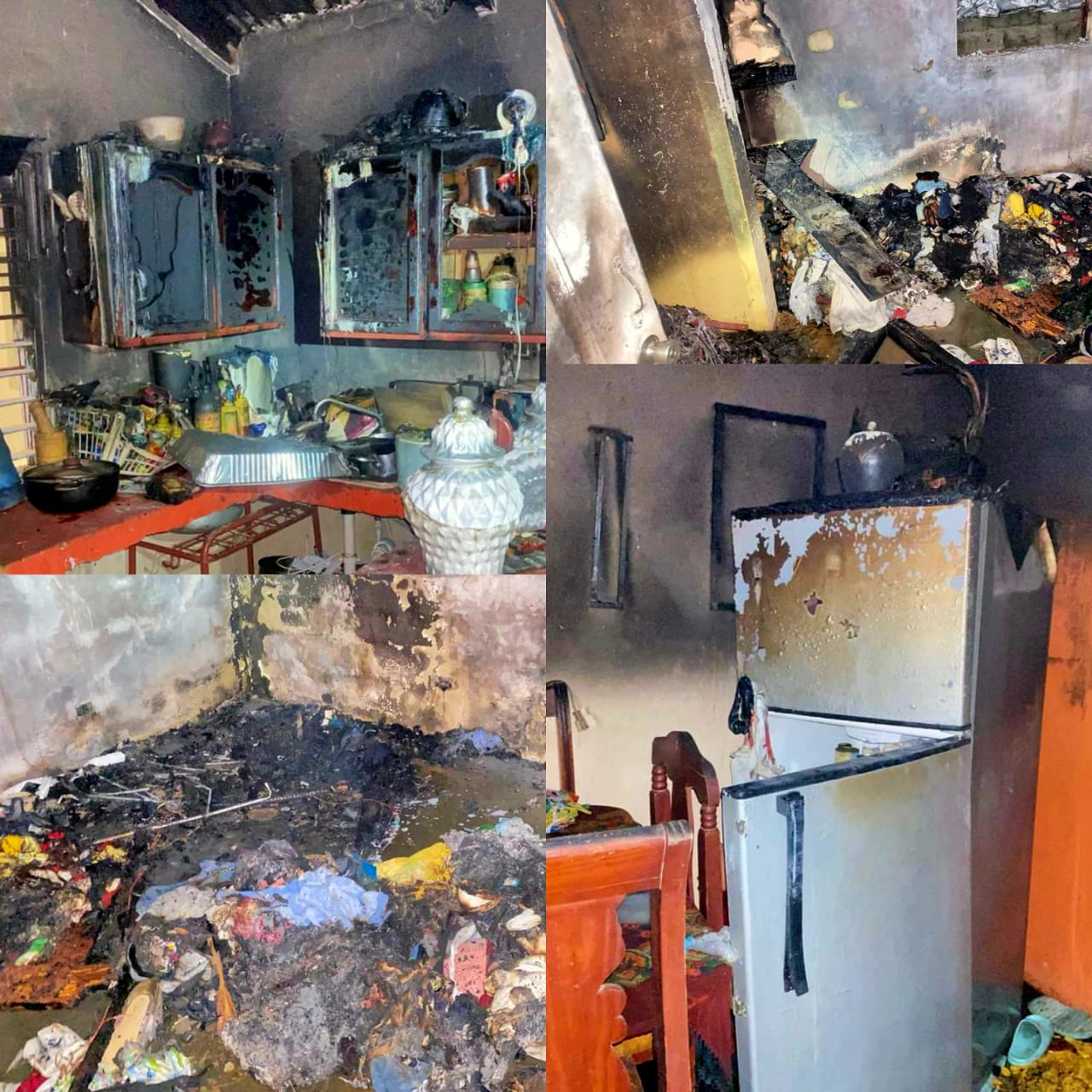Incendio destruye ajuares de una vivienda familiar en sector de Sosúa