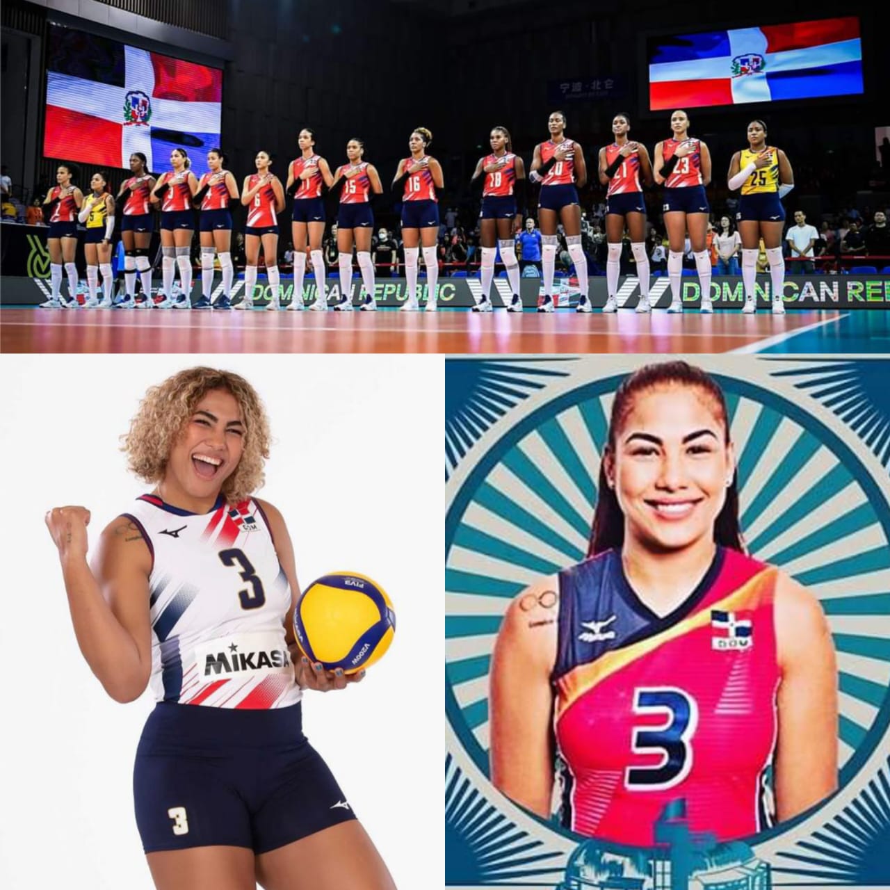 Puertoplateña Lisvel Eve Mejía integra selección de voleibol femenino RD que va a Juegos Olímpicos de París