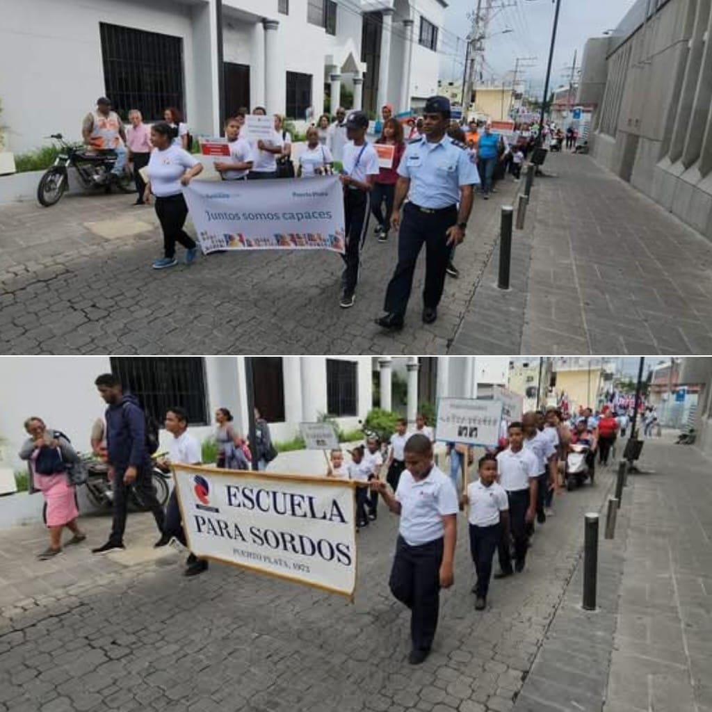 Realizan caminata en Puerto Plata por el Dia Internacional de las Personas con Discapacidad