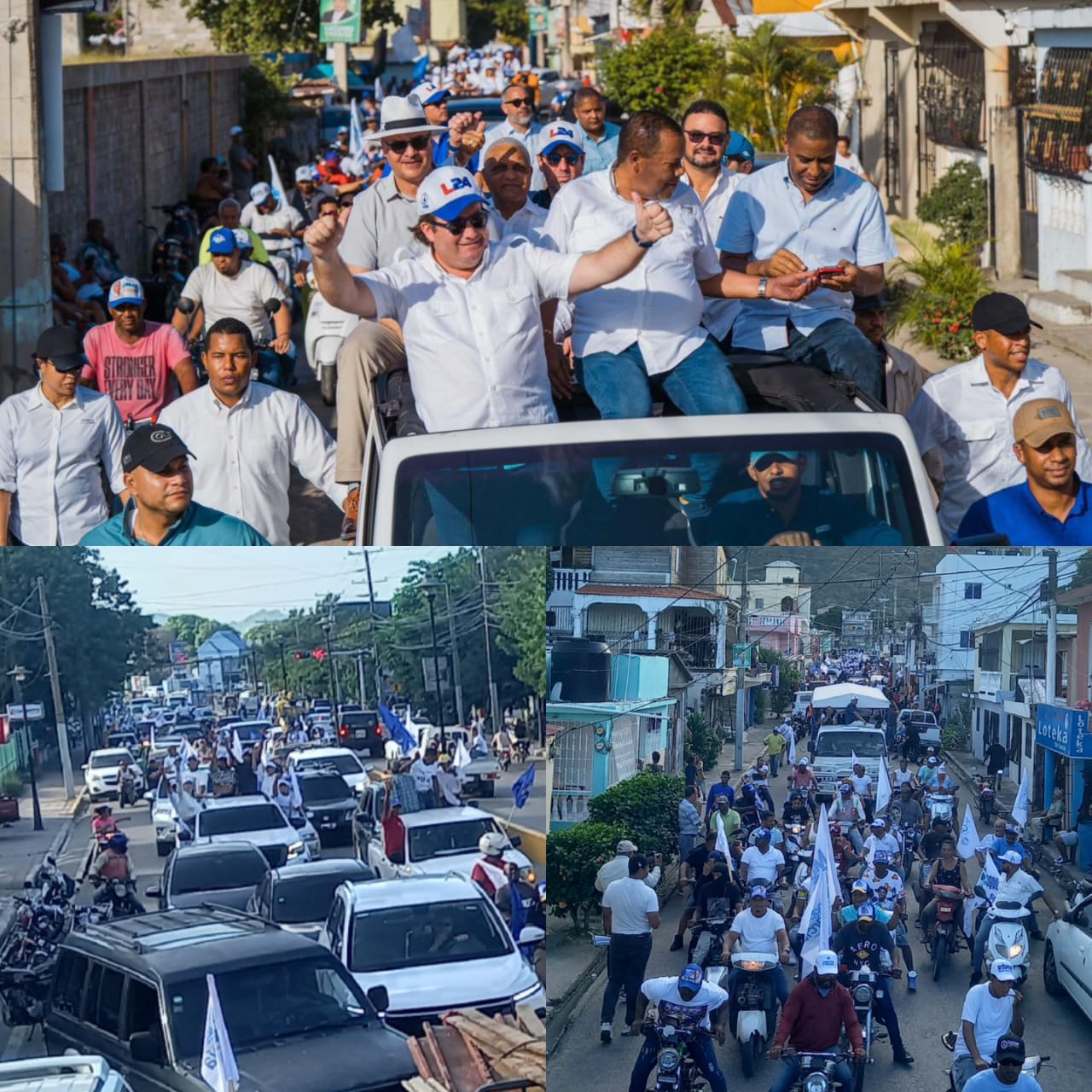 PRM exhibió músculos en Puerto Plata con tremenda caravana que recorrió varios sectores