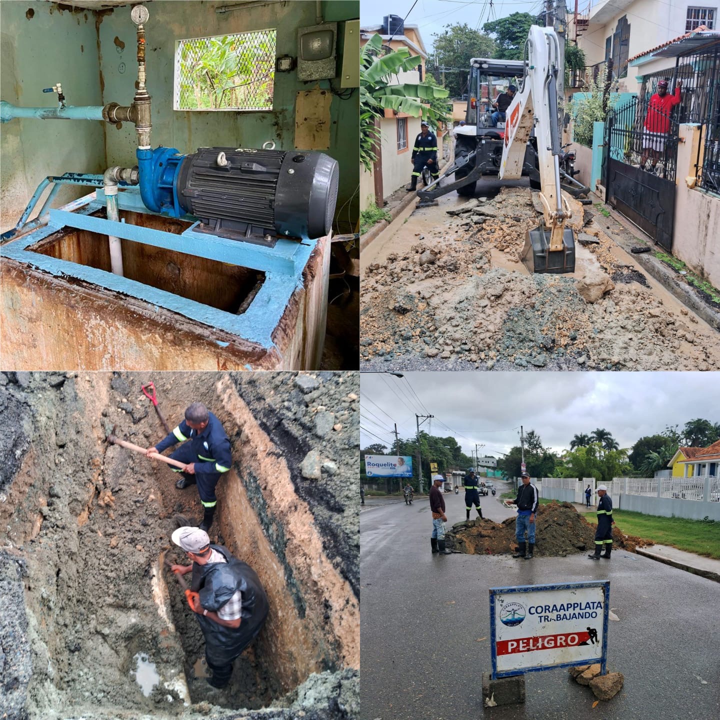 CORAAPPLATA instala nuevo equipo eléctrico para normalizar suministro de agua en Quebrada Honda