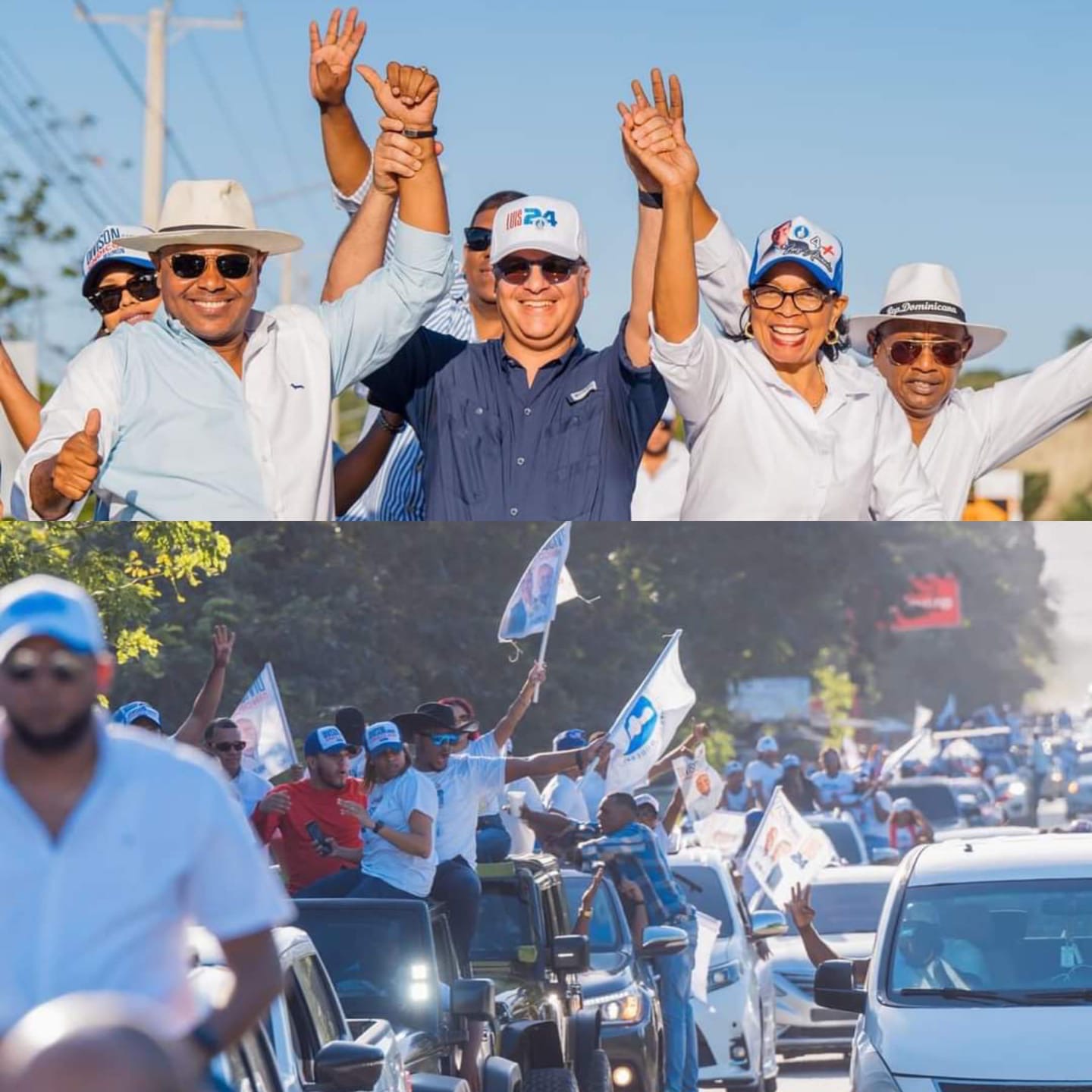 Candidato del PRM en Maimón Dívison Sánchez recibe contundente respaldo en marcha caravana