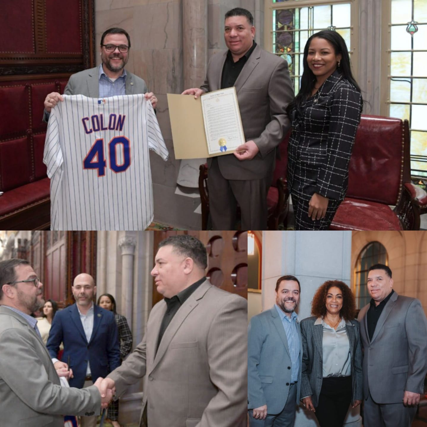 Legisladores de RD en Nueva York honran al veterano pelotero puertoplateño Bartolo Colón