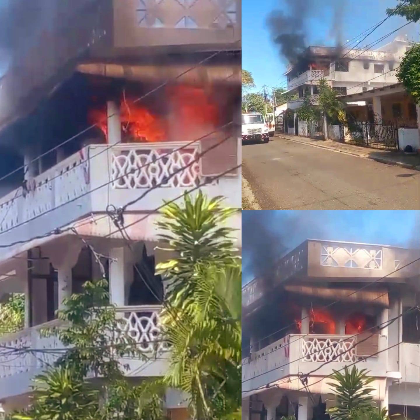  Incendio causa daños en apartamento tercer nivel de edificio residencial de Puerto Plata