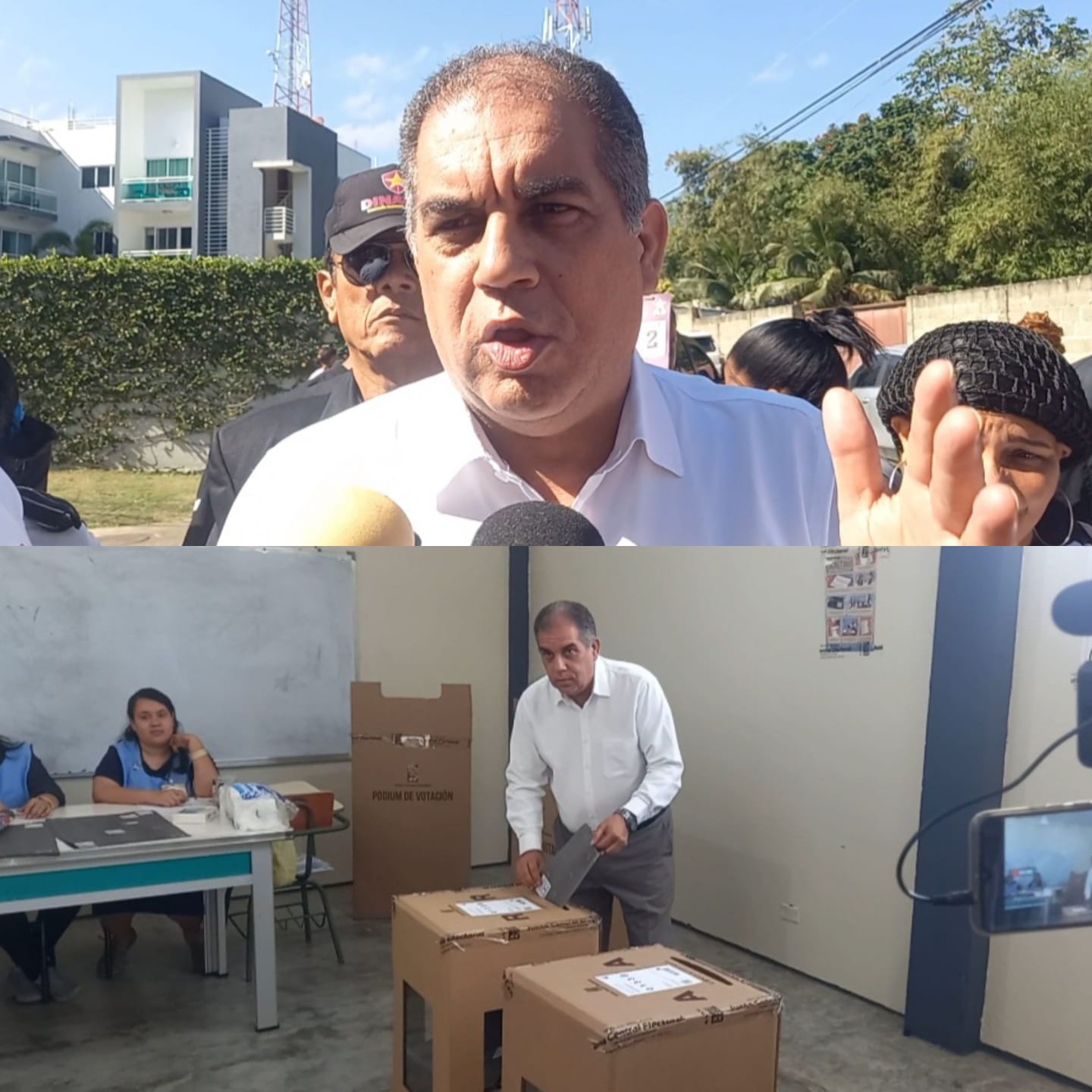 Candidato municipal del PLD y aliados Javier Clark acudió a votar y augura triunfo