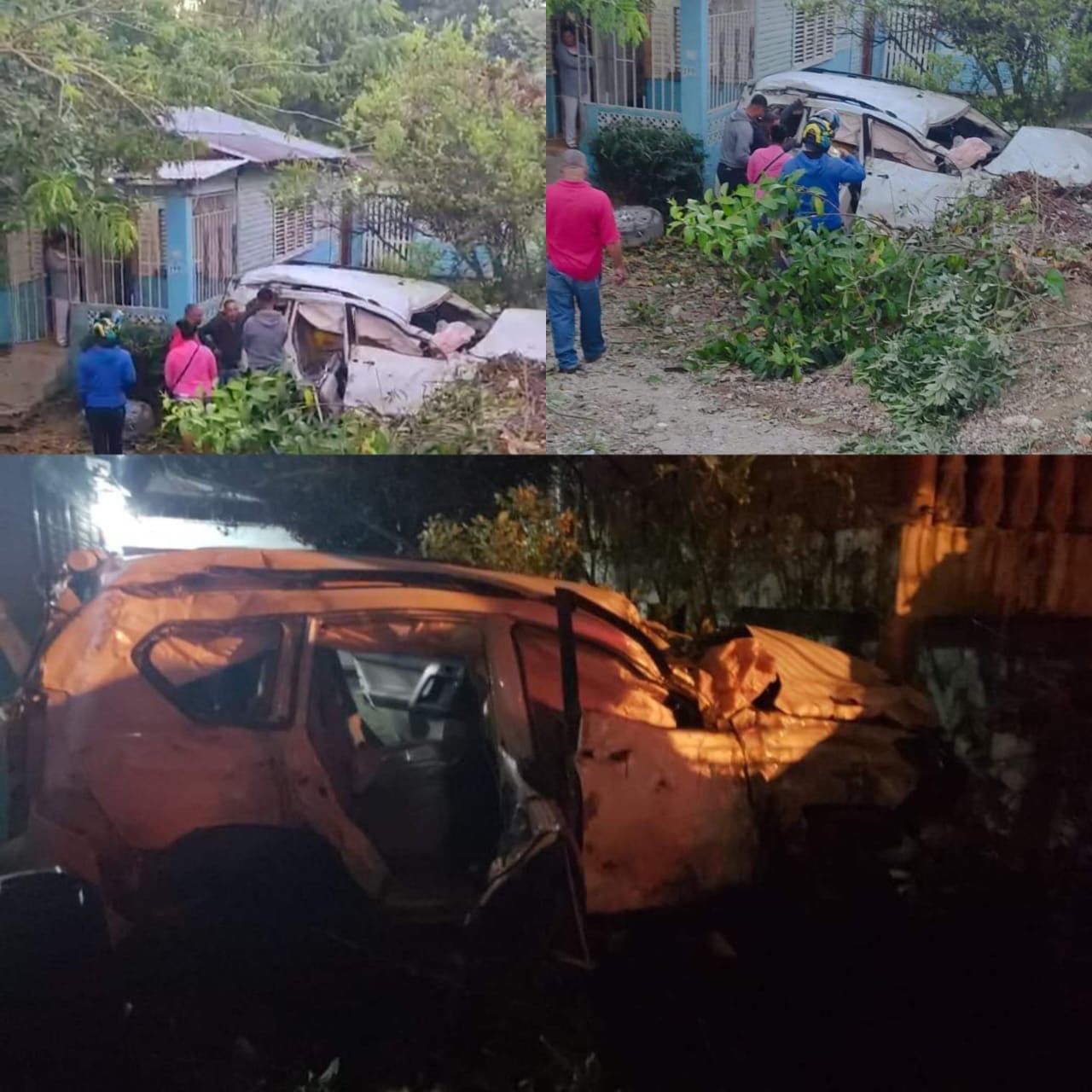   Cinco personas resultan heridas al descarrilarse yipeta en Sabaneta de Yásica  