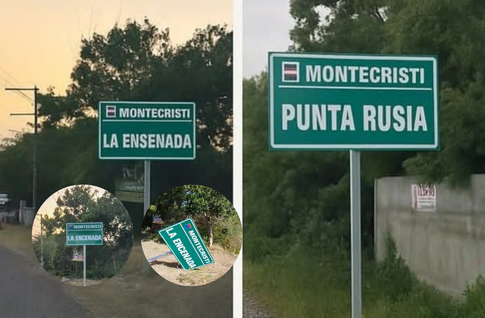 Repulsiva por colocación letreros en carretera Estero Hondo con errores ortográficos e imprecisiones geográficas  