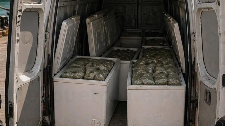 Detectan furgón con marihuana en el muelle de Puerto Plata